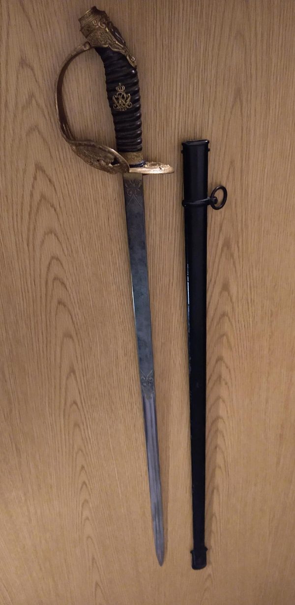 Presentation M-89 Infantry Degen w/Deluxe Hilt, Double-Etched Blade & Documentation - no maker  (25795) - Image 10