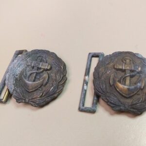 Naval Officer Belt Buckles with Keepers (08825)