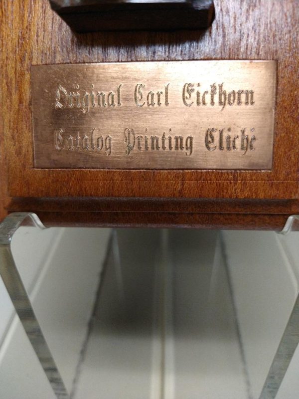 Carl Eickhorn Factory Catalog Printing Cliché (32537) - Image 2
