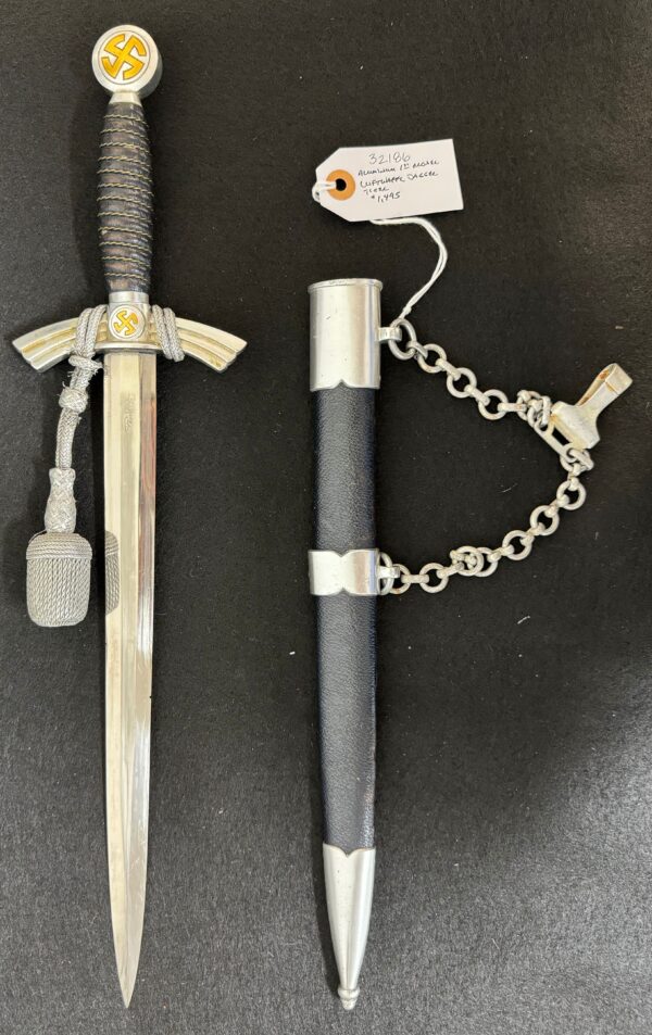 Aluminum 1st Model Luftwaffe Dagger w/Portepee (32786) - Image 4
