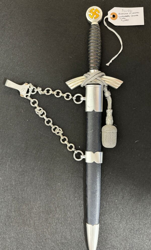 Aluminum 1st Model Luftwaffe Dagger w/Portepee (32786) - Image 3