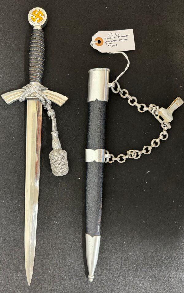 Aluminum 1st Model Luftwaffe Dagger w/Portepee (32786) - Image 2