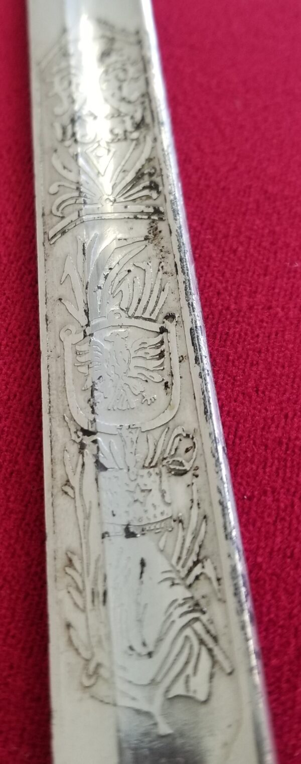 Eickhorn Bavarian Equestrian Regiment #17 Imperial Sword w/Double-Etched Blade (24275) - Image 7