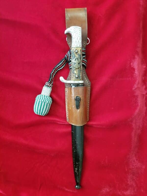 1939 Short Police Bayonet by Alcoso with Frog and Portepee (32592)