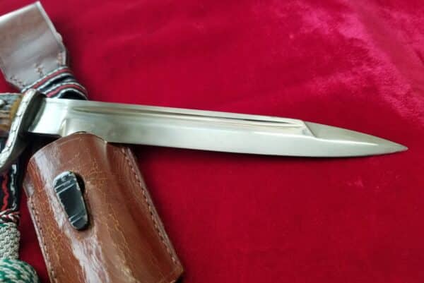 1939 Short Police Bayonet by Alcoso with Frog and Portepee (32592) - Image 6