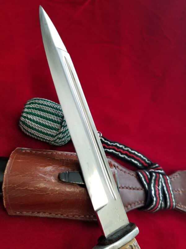 1939 Short Police Bayonet by Alcoso with Frog and Portepee (32592) - Image 3