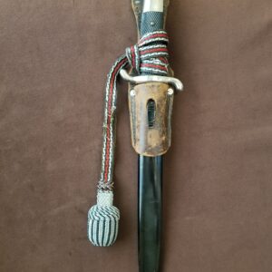 Long Fireman’s Sawback Bayonet by WKC w/Frog and Portepee (32599)