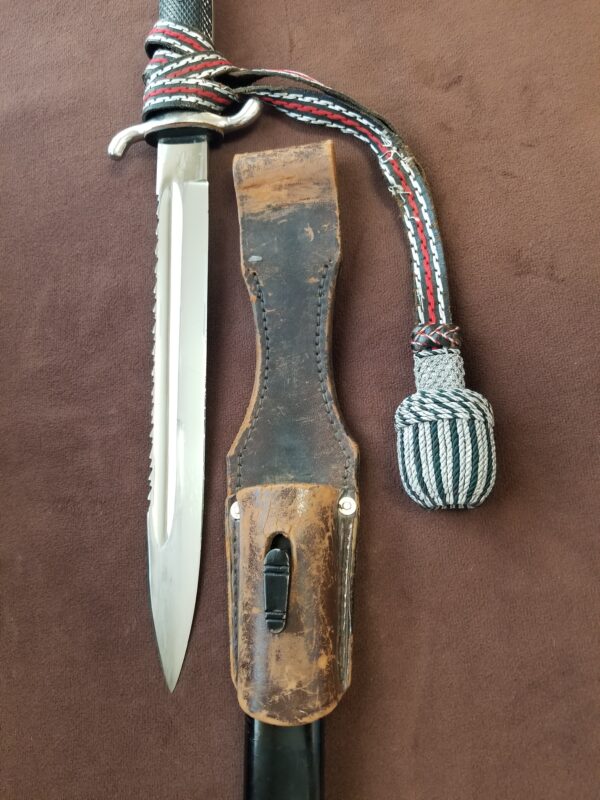 Long Fireman’s Sawback Bayonet by WKC w/Frog and Portepee (32599) - Image 5