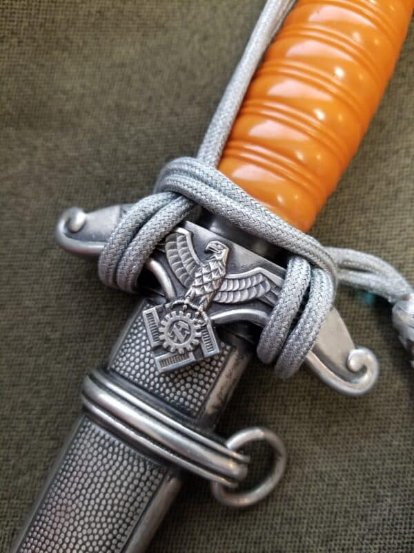 TENO Leader Dagger by Carl Eickhorn w/Portepee, Leather Hangers and Owner’s Membership Book (32640) - Image 7
