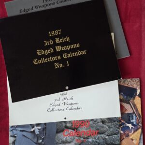 1987 - 1991 Third Reich Edged Weapon Collector's Calendar Set (14712)