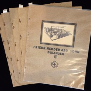 F. Herder Sales Catalog from the 1920’s (31085)