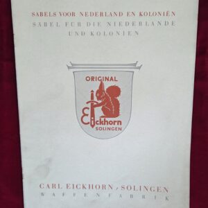 Carl Eickhorn Swords for the Netherlands Catalog (31088)