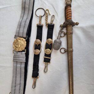 2nd Model Navy Dagger by WKC w/Portepee, Hangers and Belt (32653)