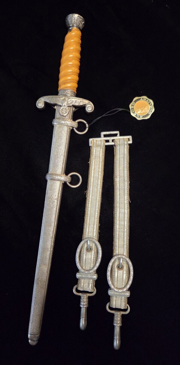 Army Dagger by Alcoso with Hangers and Control Tag (32794)