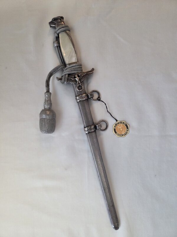 Government Official’s Dagger by Alcoso with Portepee and Alcoso Control Tag (32809)