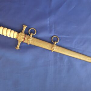 1901 Imperial Damascus Naval Dagger with Deluxe Scabbard (32856)