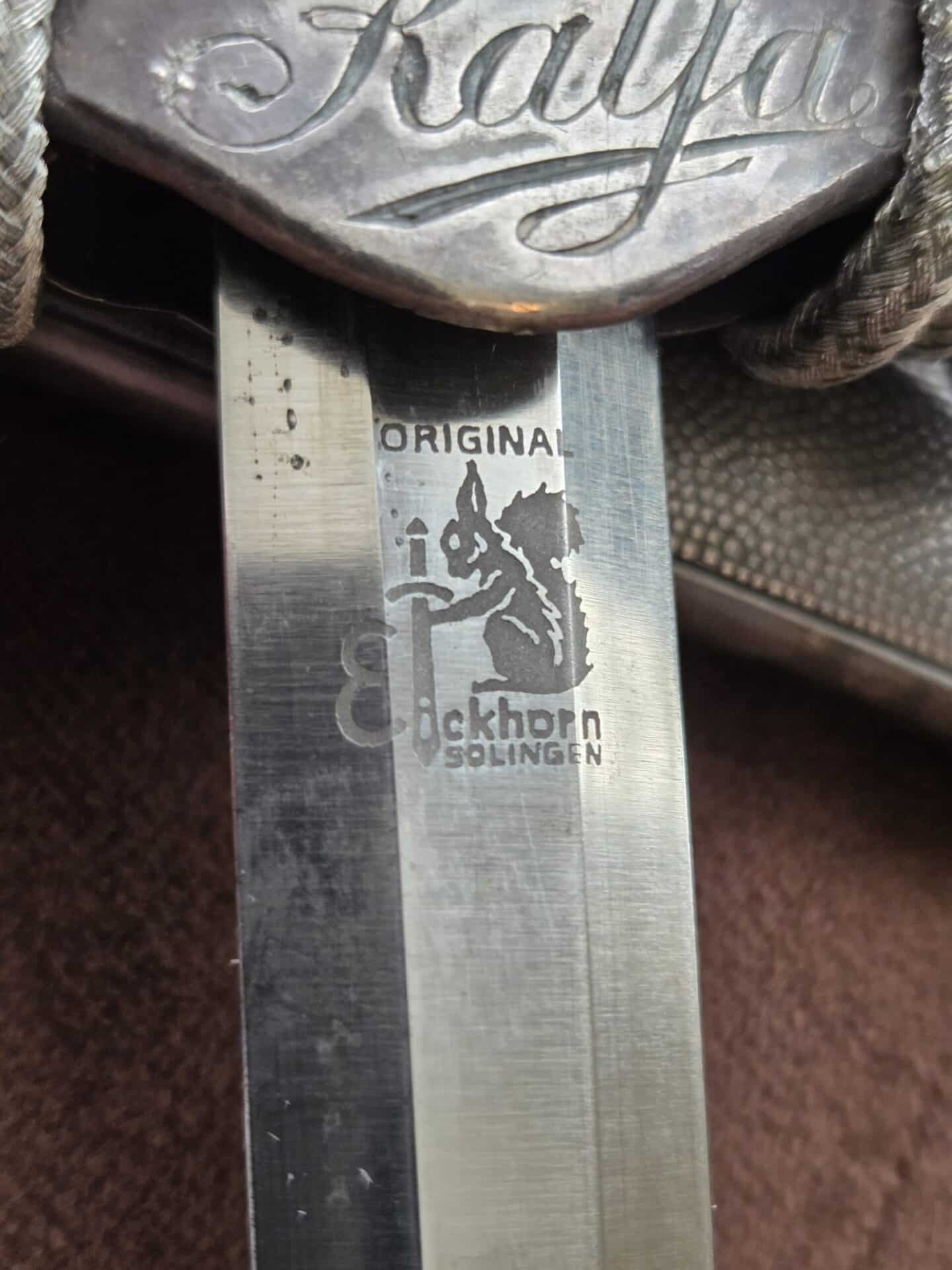 Personalized Army Officer by Carl Eickhorn with Portepee and Hangers (33024) - Image 11