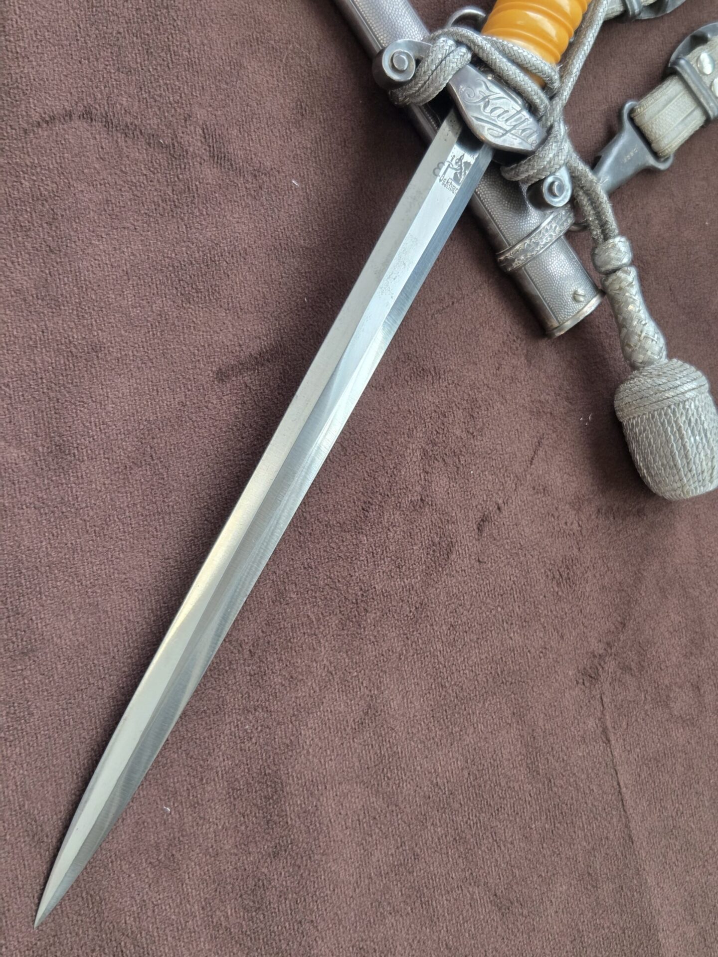 Personalized Army Officer by Carl Eickhorn with Portepee and Hangers (33024) - Image 4