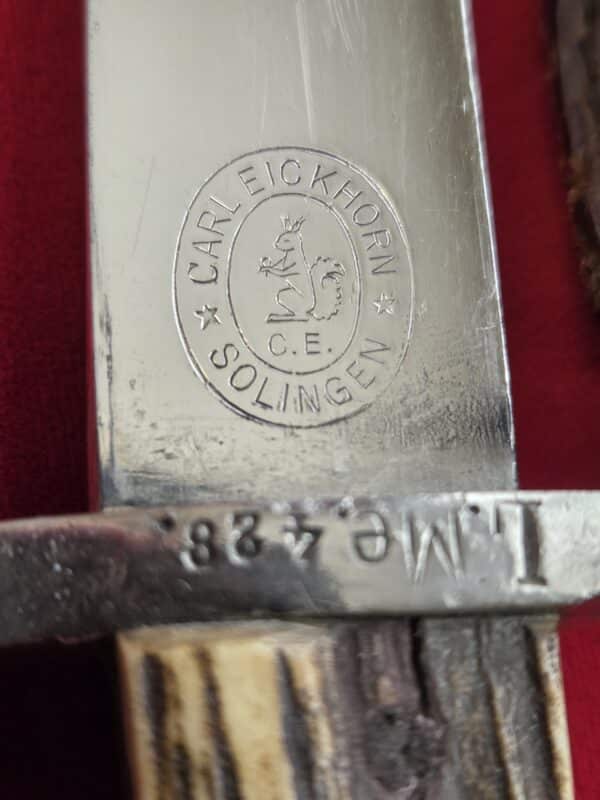 Long Municipal Police Bayonet by Carl Eickhorn w/Frog (33029) - Image 17