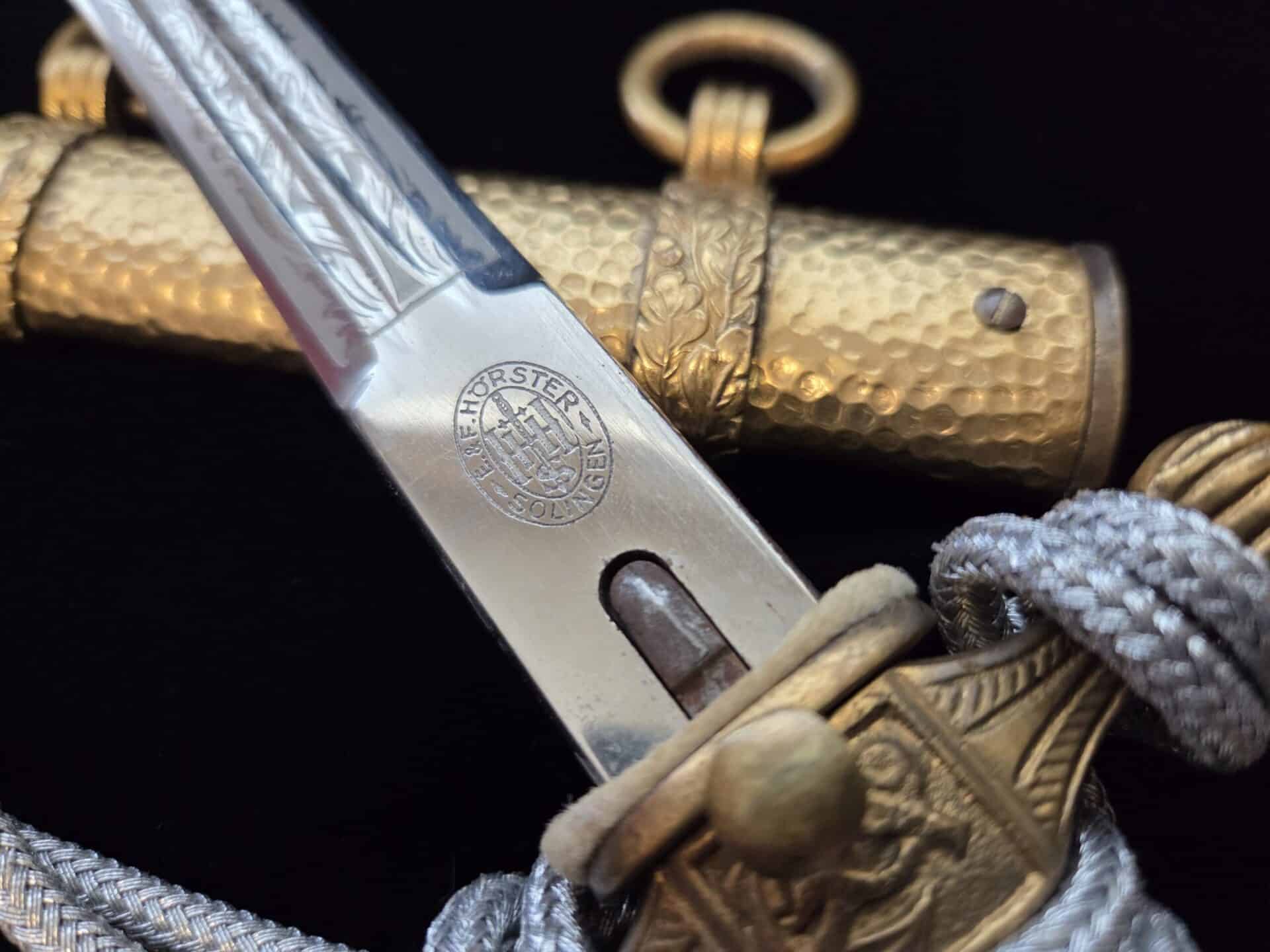 Imperial Naval Officer Dagger by E & F Horster with Portepee (33044) - Image 17
