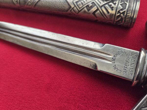 RARE WWII Latvian Ally Axis Dagger by Carl Eickhorn 1930-1940 (33055) - Image 11