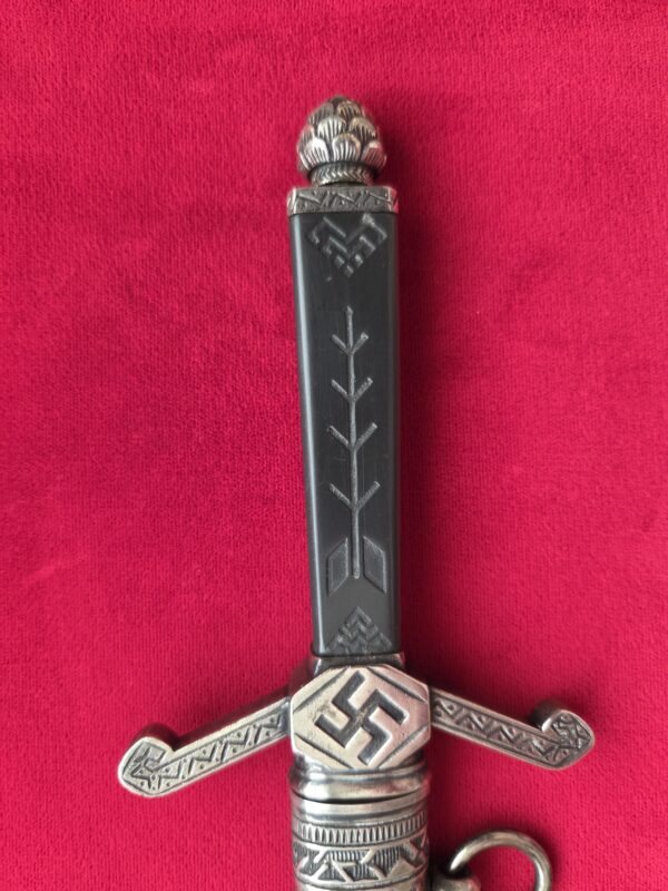 RARE WWII Latvian Ally Axis Dagger by Carl Eickhorn 1930-1940 (33055) - Image 7