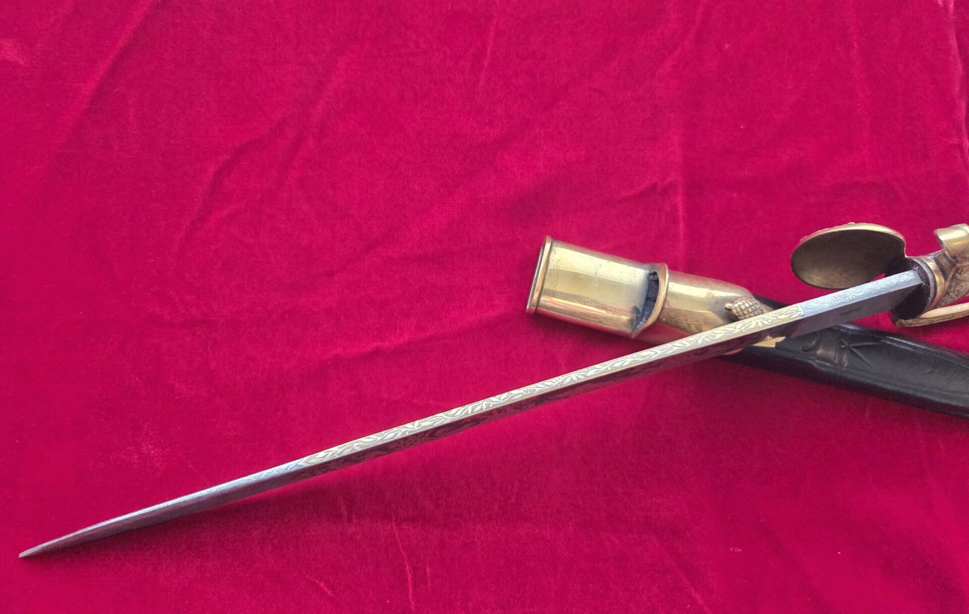 Sr Forestry Cutlass Hirschfanger with Etched Damast Blade by Carl Eickhorn (33056) - Image 28