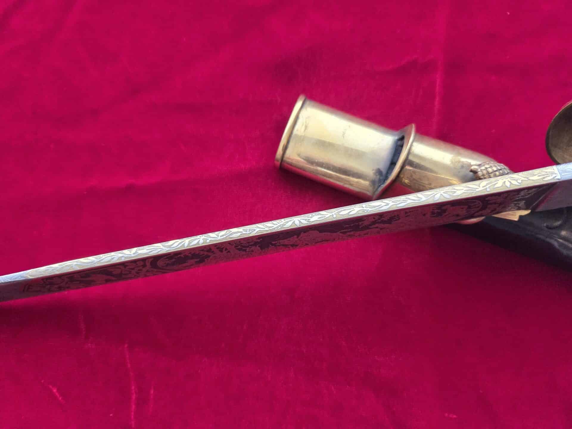 Sr Forestry Cutlass Hirschfanger with Etched Damast Blade by Carl Eickhorn (33056) - Image 27