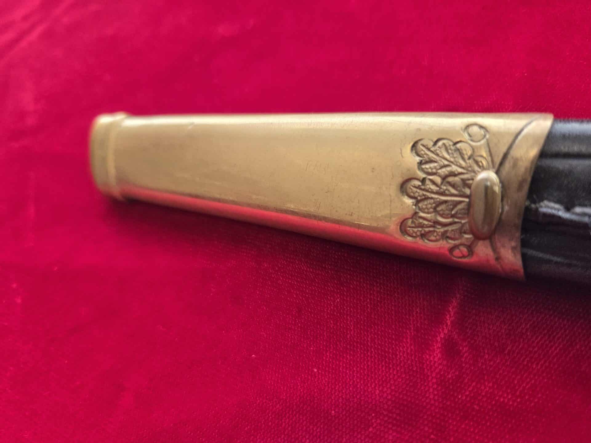 Sr Forestry Cutlass Hirschfanger with Etched Damast Blade by Carl Eickhorn (33056) - Image 7