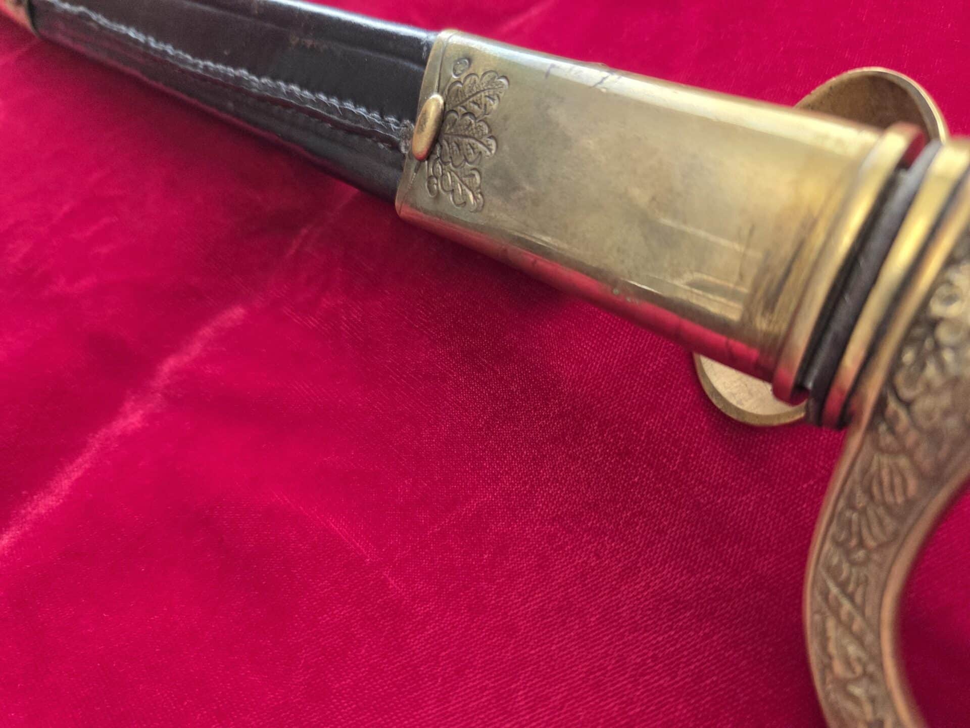 Sr Forestry Cutlass Hirschfanger with Etched Damast Blade by Carl Eickhorn (33056) - Image 5