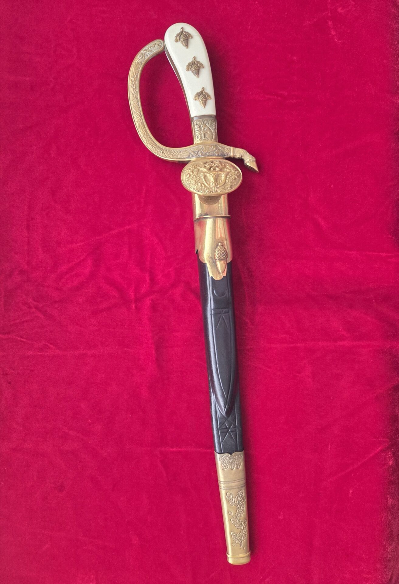 Sr Forestry Cutlass Hirschfanger with Etched Damast Blade by Carl Eickhorn (33056)