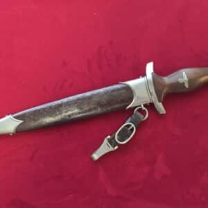 Early SA Dagger by Rare Maker Carl Wustoff with Hanger (31859)