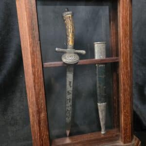 Miniature Hunting Dagger by Alcoso in Display Case (31864)