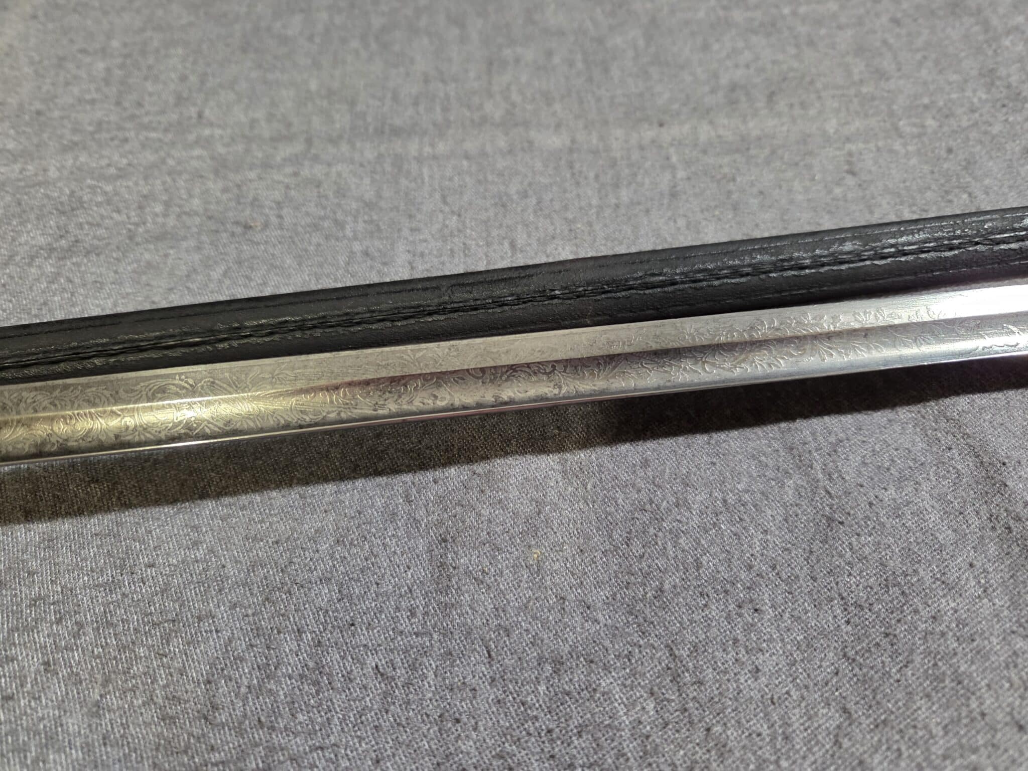 Prussian Postal Official Sword w/Engraved Blade (31867) - Image 13