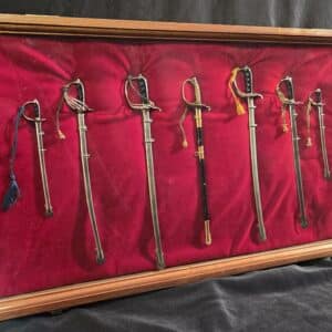 Display Case with 7 Miniature U.S. Swords (31881)