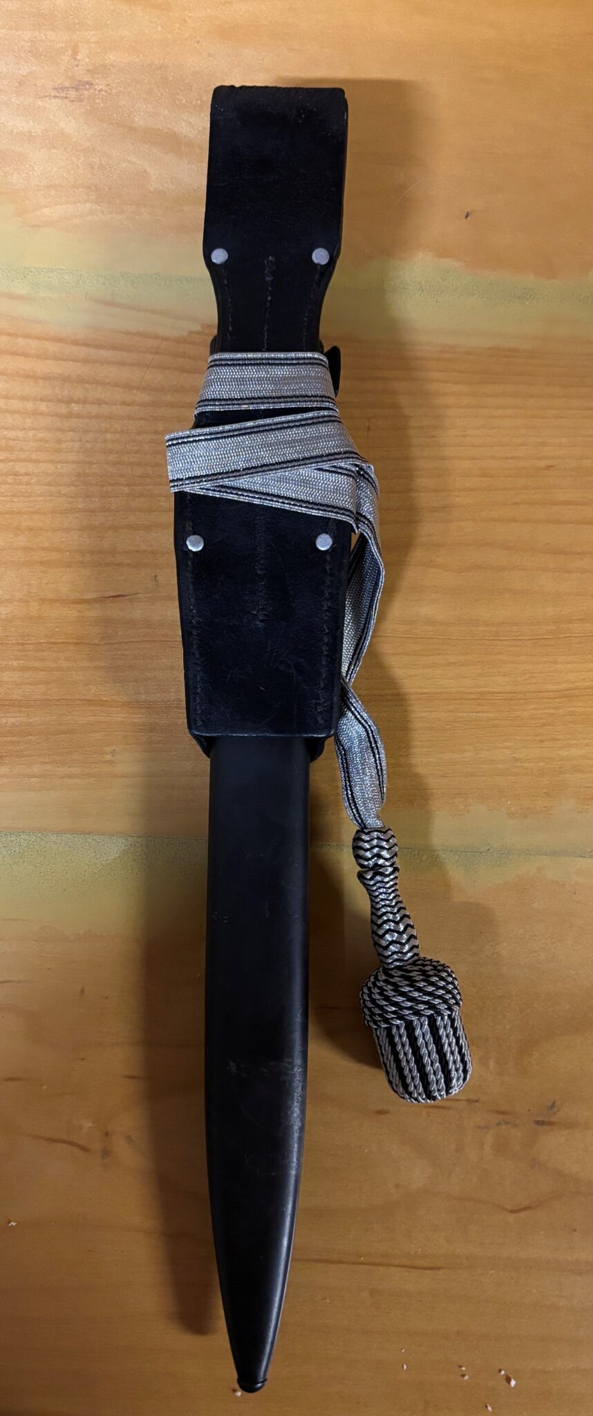 WWII German Mauser K98 Bayonet with Portepee and Frog (002) - Image 6