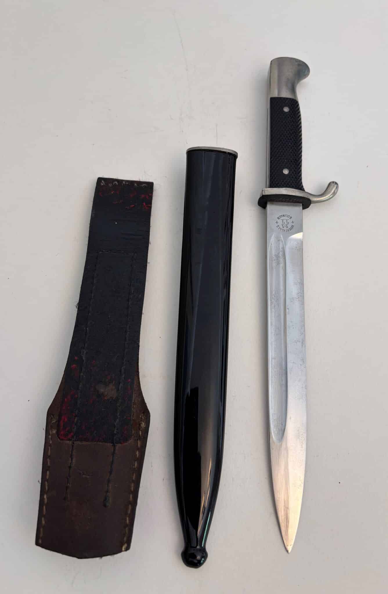 Rare Hitler Youth Bayonet by Robert Klaas with Frog (032) - Image 3