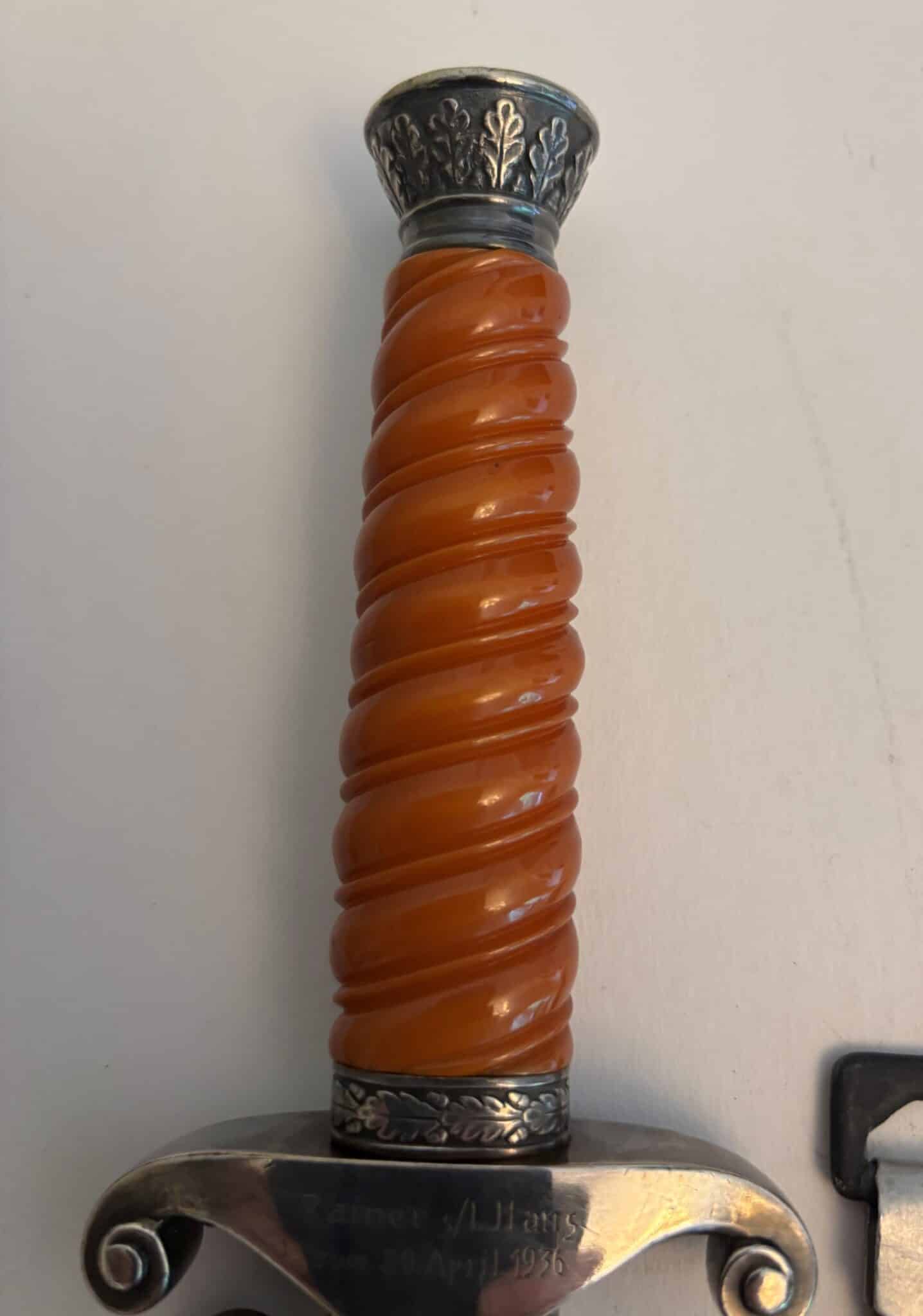 Personalized Army Dagger by Carl Eickhorn with Hangers - Image 4