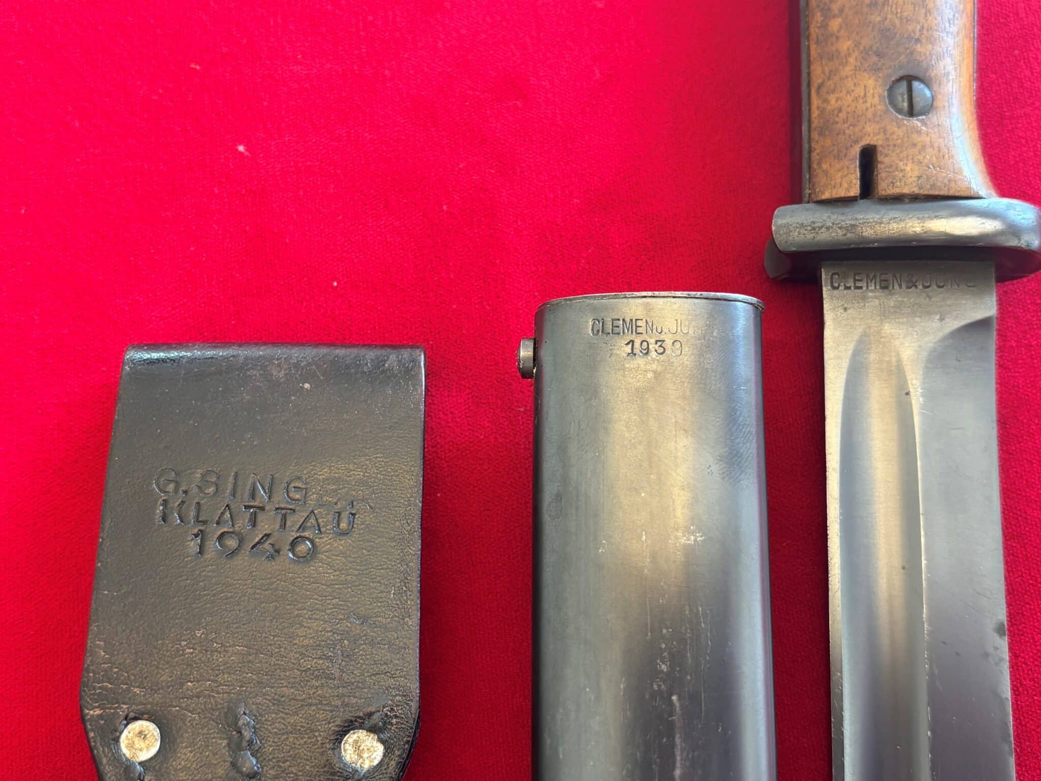 K98 Bayonet by Clemen & Jung with Frog (081) - Image 3