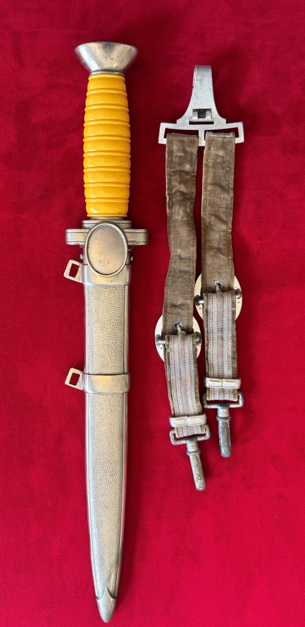 Red Cross Leader Dagger, No Maker, w/Hangers (067) - Image 5
