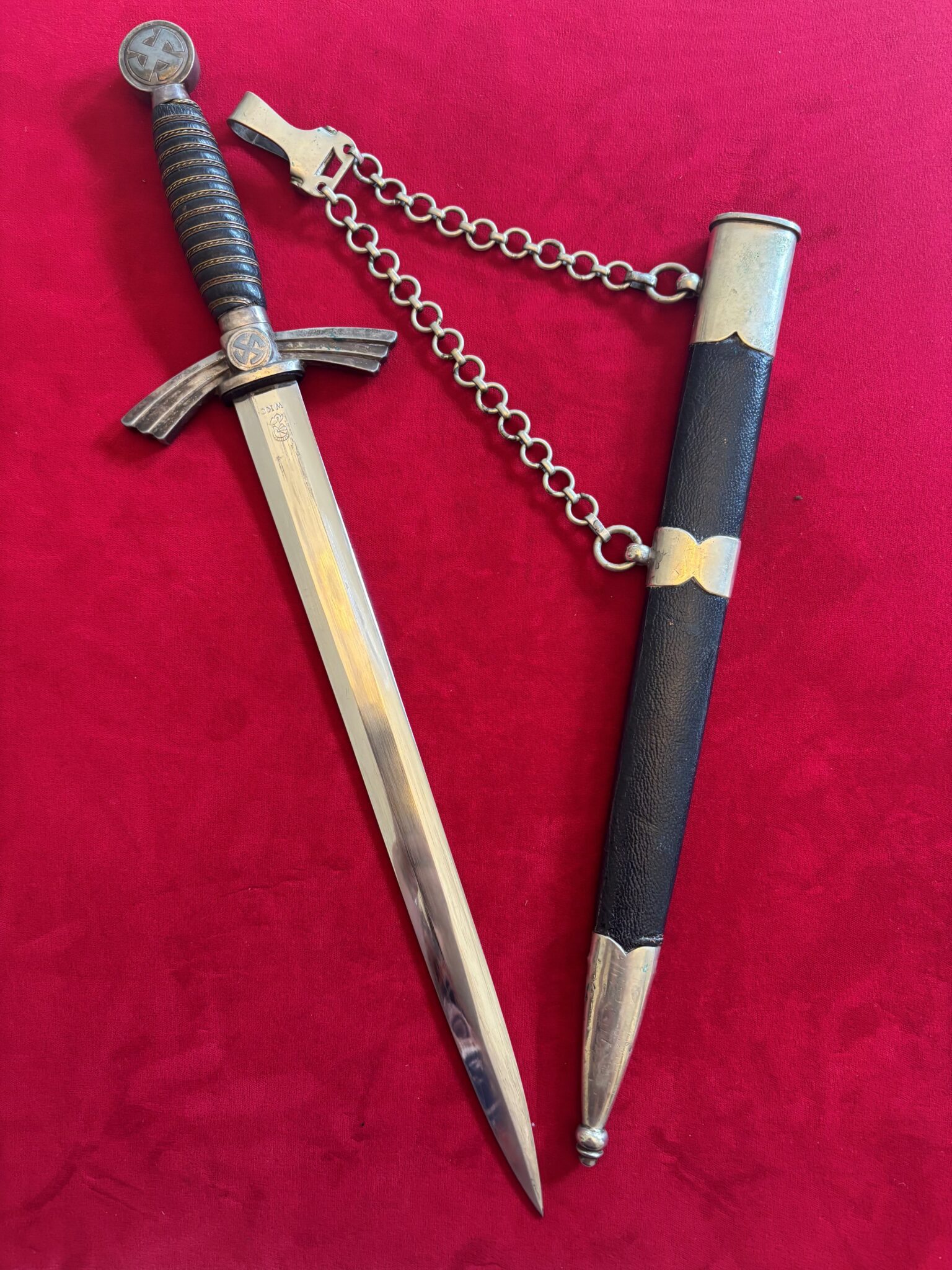 Early 1st Model Luftwaffe Dagger by WKC (098) - Image 5