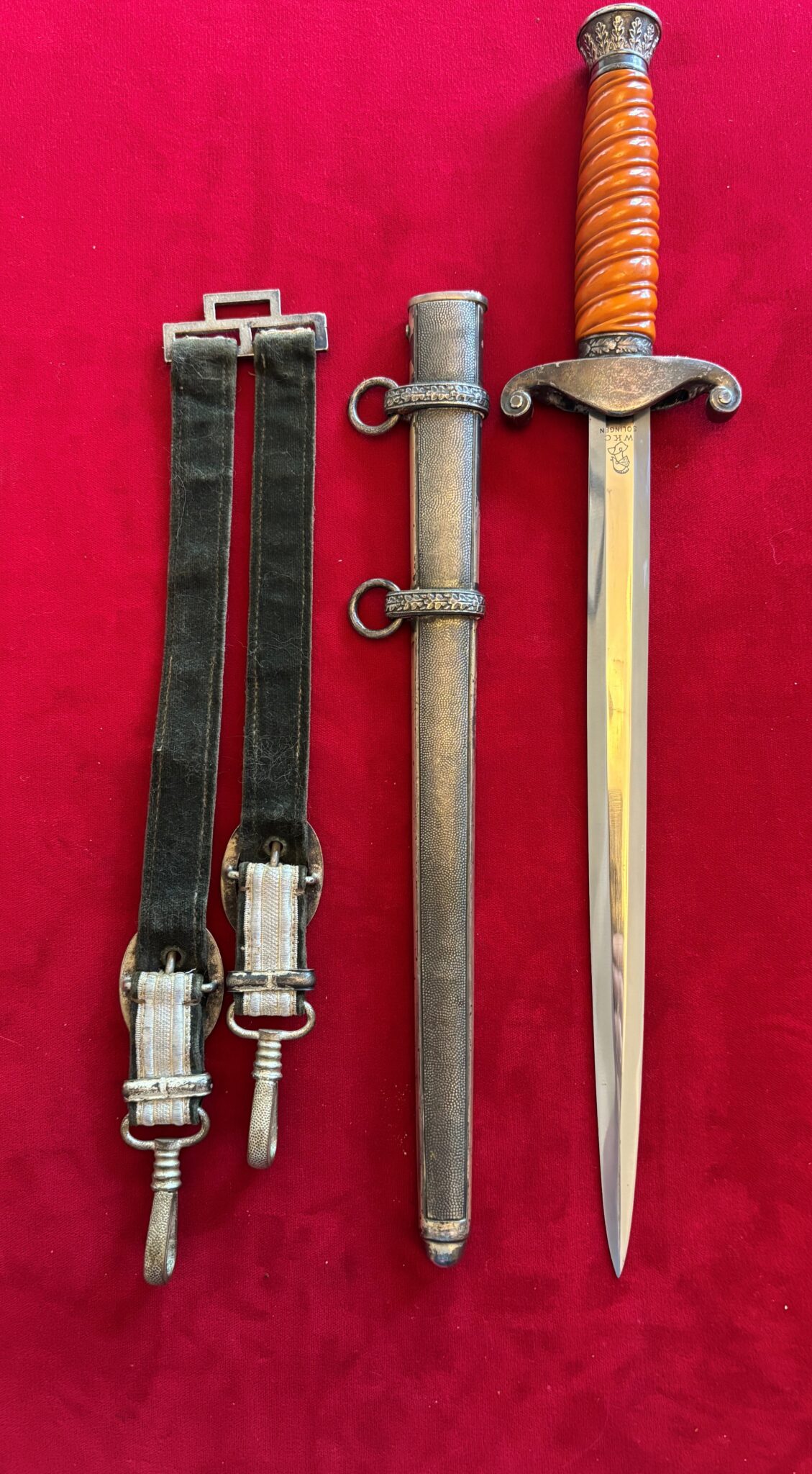 Army Dagger by WKC with Hangers (072) - Image 5