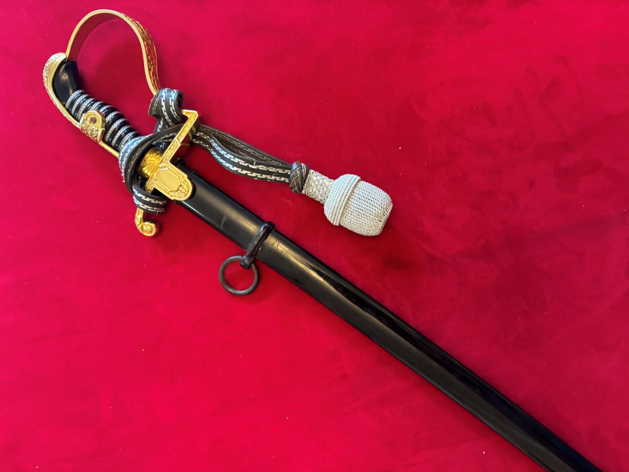 Army Officer's Dove Head Sword by Puma with Portepee & Belt (086) - Image 7