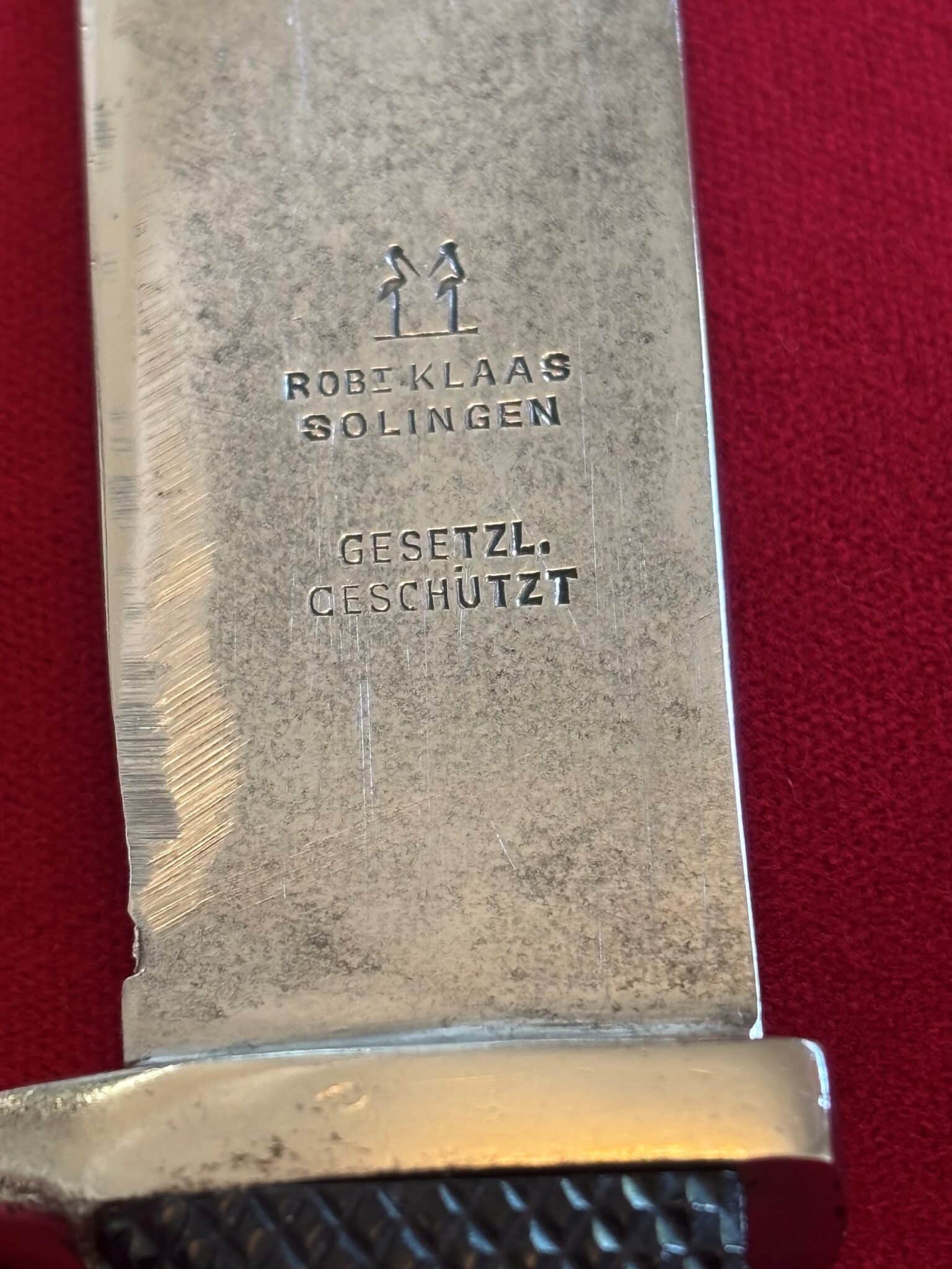 Early HJ Knife by Robert Klaas - Gesetzl. Geschultzt (102) - Image 8