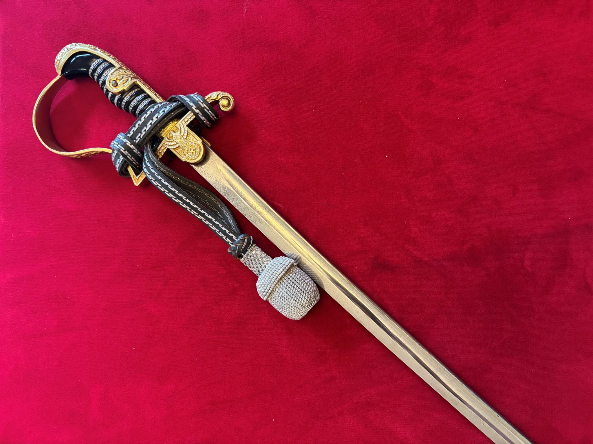 Army Officer's Dove Head Sword by Puma with Portepee & Belt (086) - Image 8