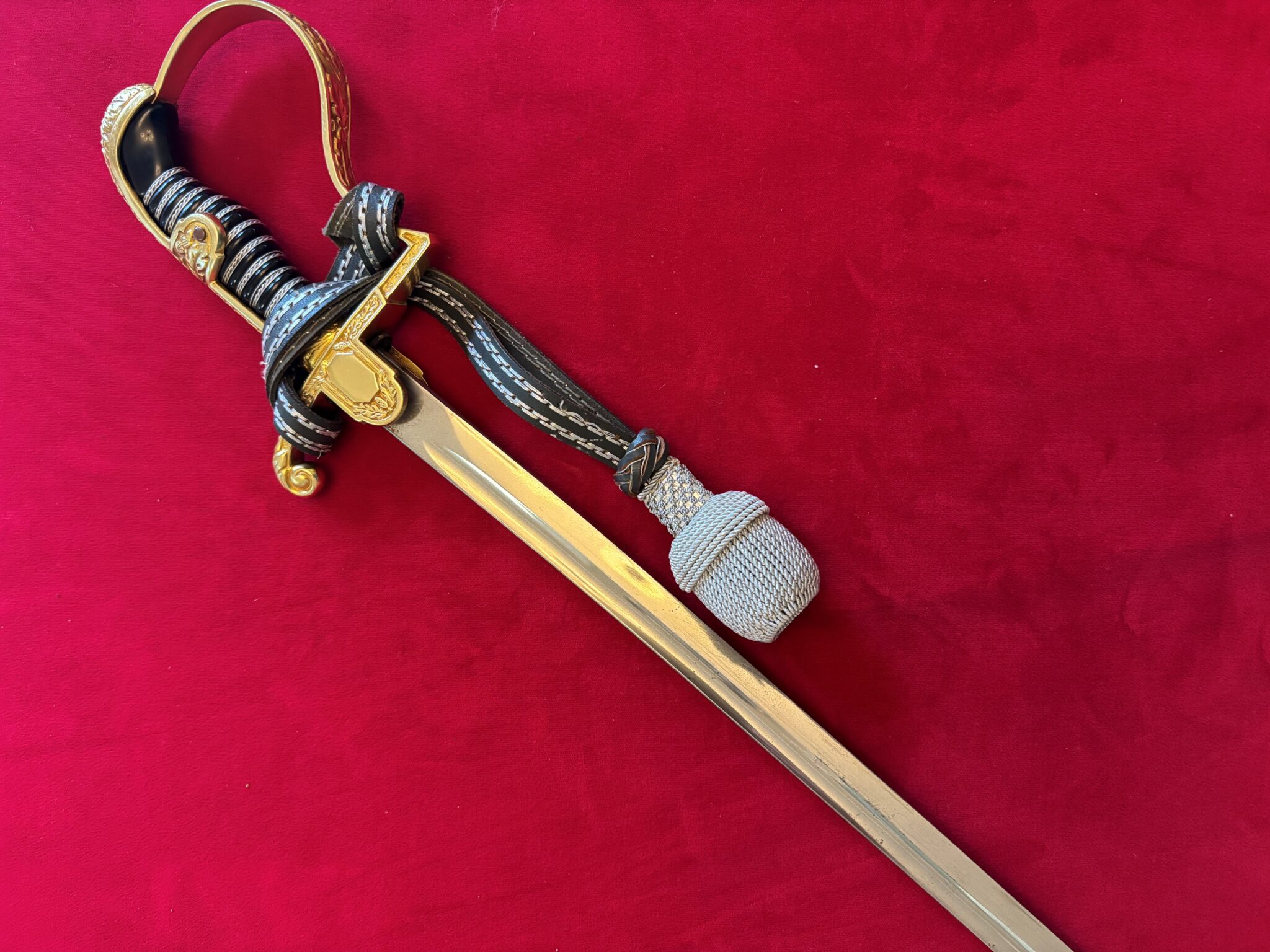 Army Officer's Dove Head Sword by Puma with Portepee & Belt (086) - Image 9