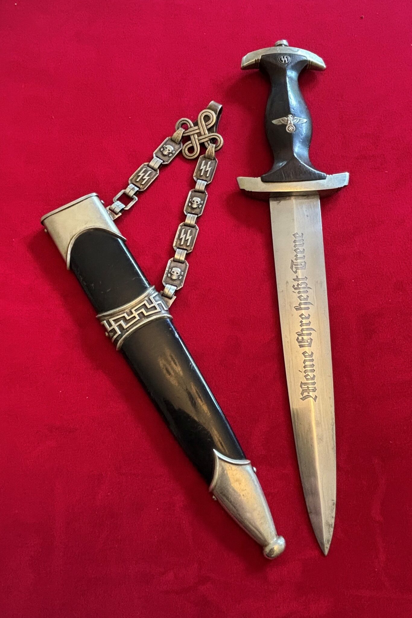 Rare Chained SS Dagger by Gottlieb Hammesfahr (096) - Image 9