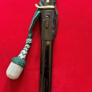 Long Dress Bayonet with Single Etched Blade, Frog and Portepee by E. Pack & Sohne (33694)