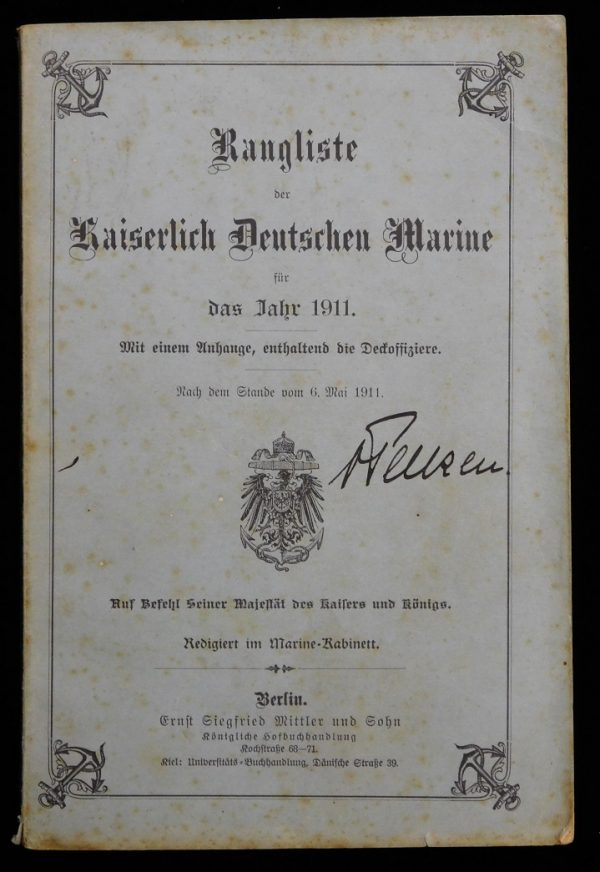 1911 Rangliste der Kaiserlichen Marine (#12387)
