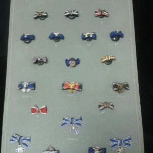 RARE Factory Sample Board for Ribbon Lapel Buttons (#14246)